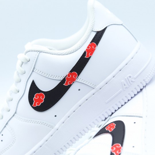 nike air force 1 custom akatsuki naruto sasuke itachi baskets personnalisées manga unisexe 