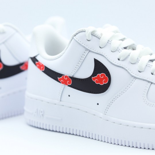 nike air force 1 custom akatsuki naruto sasuke itachi baskets personnalisées manga unisexe 