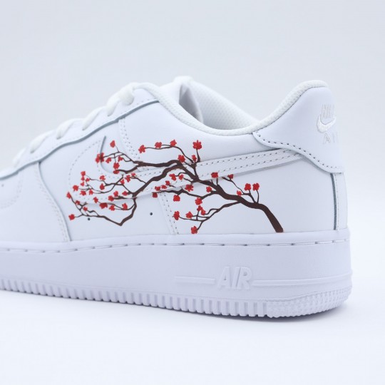 nike air force 1 custom cherry blossom nike fleurs de cerisiers pour femme