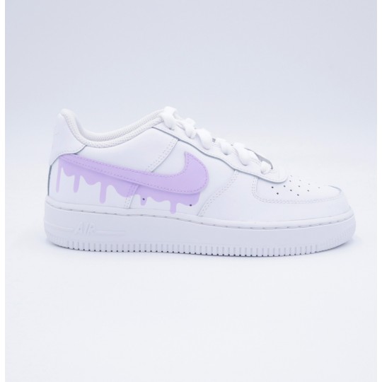 nike air force 1 custom pastel nike air force lila baskets femme