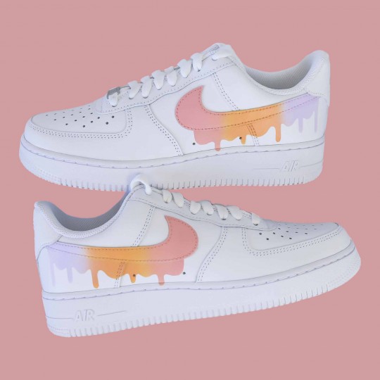 nike air force one custom pastel baskets custom et sneakers personnalisées sneakeaze
